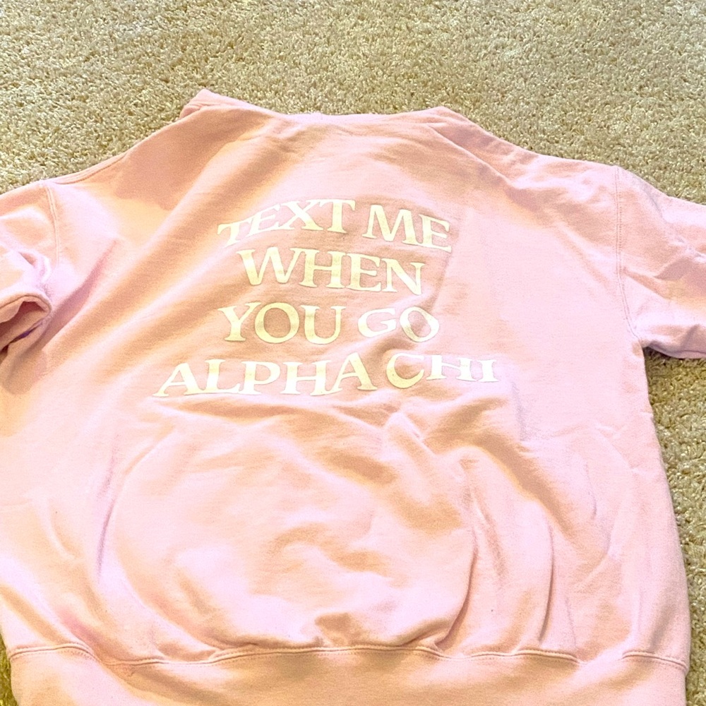 Text Me When You Go Alpha Chi Omega Hoodie